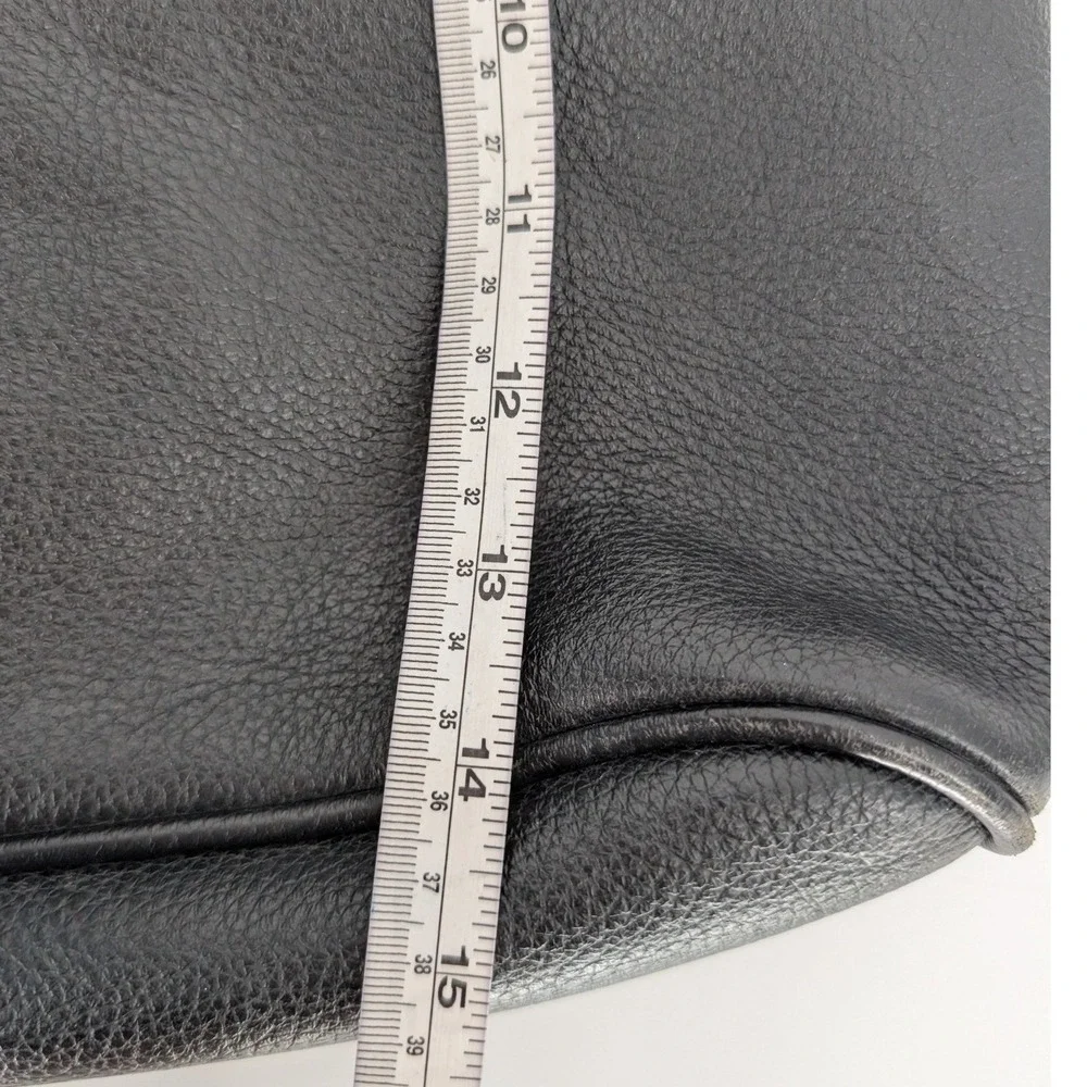 Tote Le Monde Backpack Shoulder Bag Black Leather Calf Hair Lagenlook Boho Chic